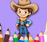 Livre de coloriage : Cowboy